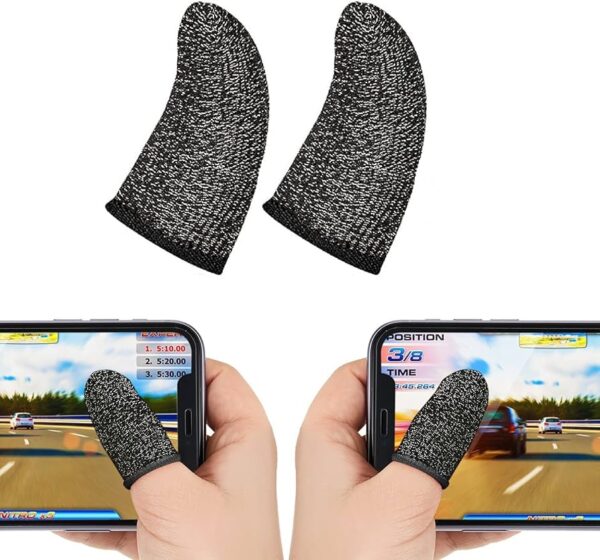 GM4 Phantom Superconducting fiber mobile game finger cots(silver Fiber)