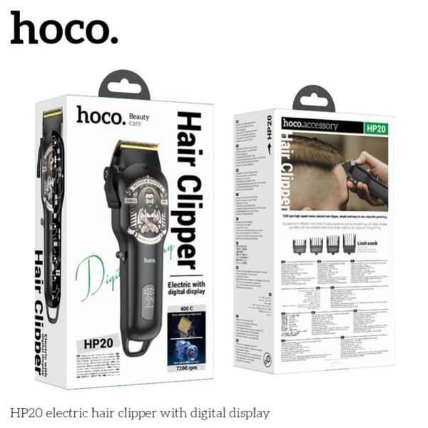 HP20 electric hair clipper with digital display