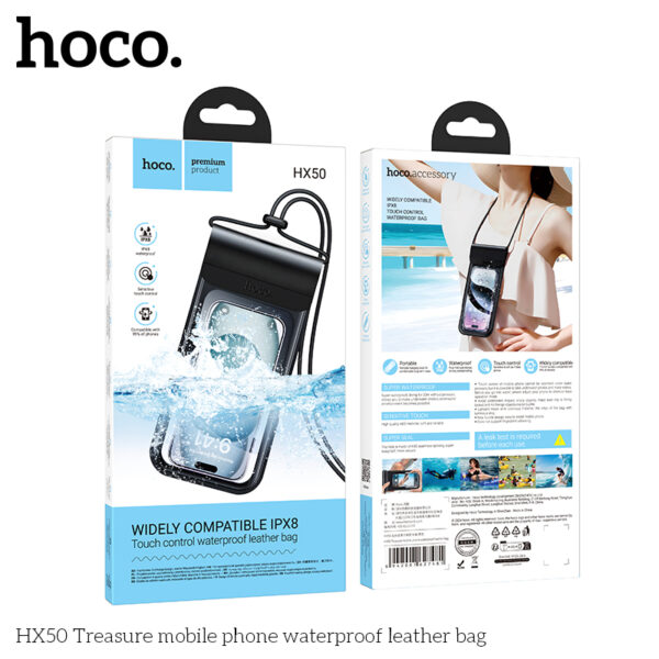 HX50 Treasure mobile phone waterproof leather bag - Image 2