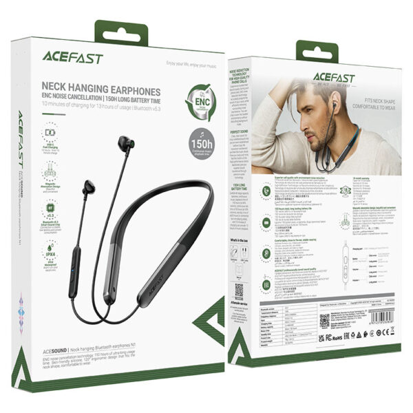 ACEFAST N1 neck hanging wireless earphones - Image 2