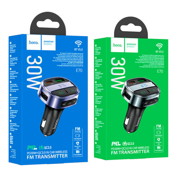 E82 Guerrero PD30W+QC3.0 car BT FM transmitter