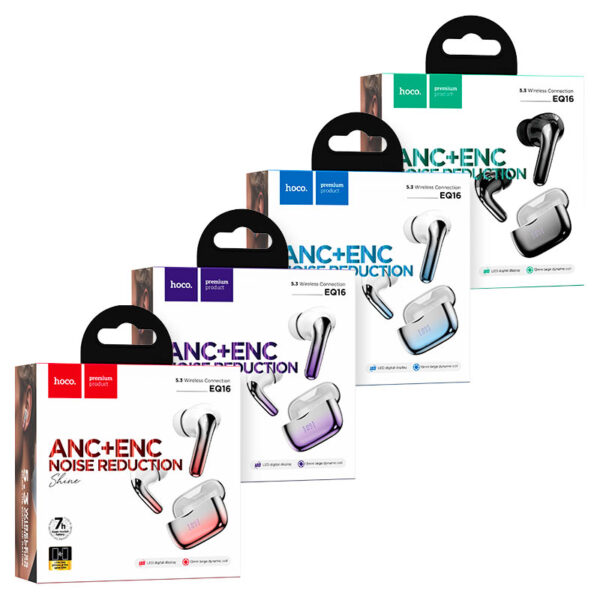 EQ16 Shine true wireless ANC+ENC Noise Reduction BT headset - Image 2