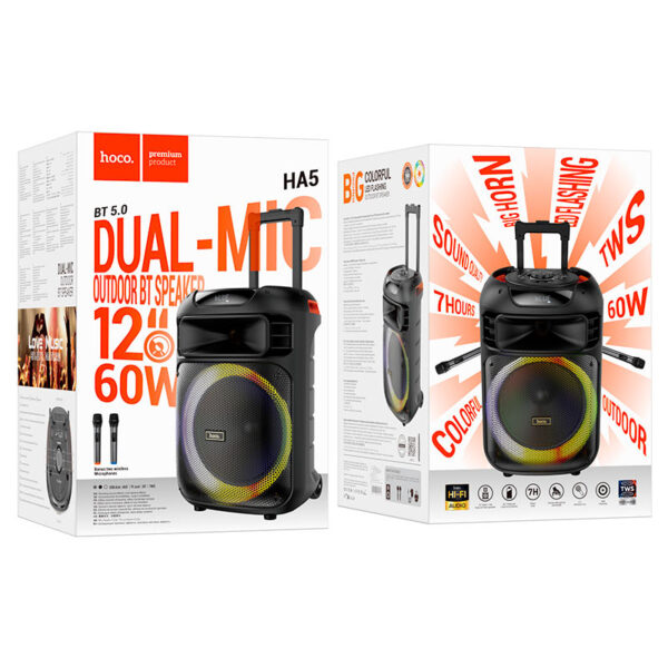 HA5 Winner wireless dual-mic outdoor BT speaker