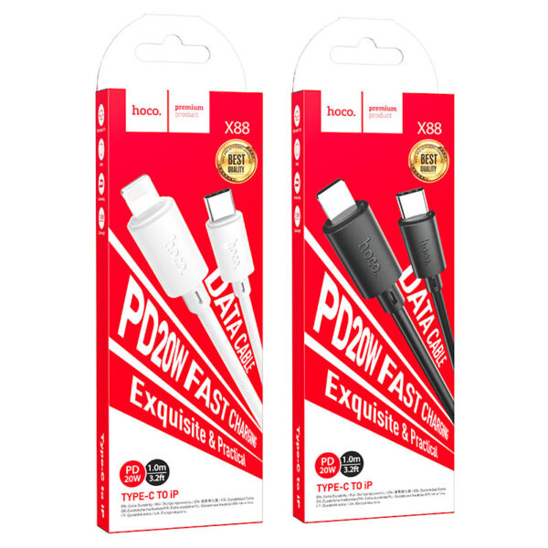 X88 Gratified PD charging data cable for iP(packaged)
