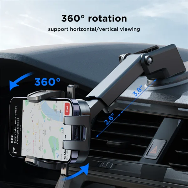 JOYROOM JR-OK6 CAR PHONE MOUNT-BLACK - Image 3