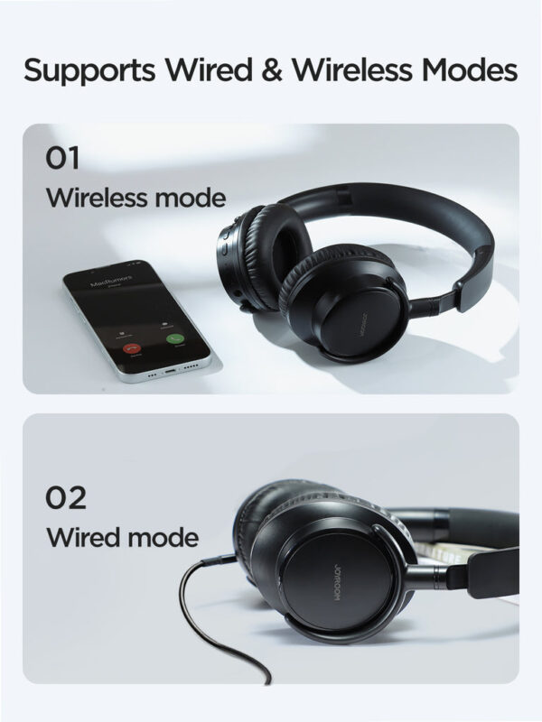 JOYROOM JR-OH1 BLUETOOTH HEADSET BLACK - Image 3