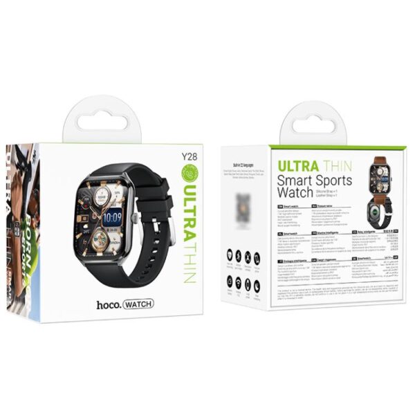 HOCO Y28 AMOLED SMART SPORTS WATCH (CALL VERSION)
