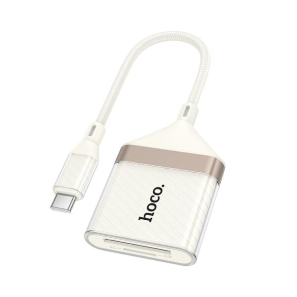 HOCO UA40A CRYSTAL TYPE-C 2-IN-1 CARD READER - Image 2