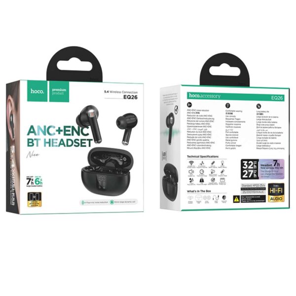 HOCO EQ26 NICE TRUE WIRELESS ANC+ENC BT HEADSET
