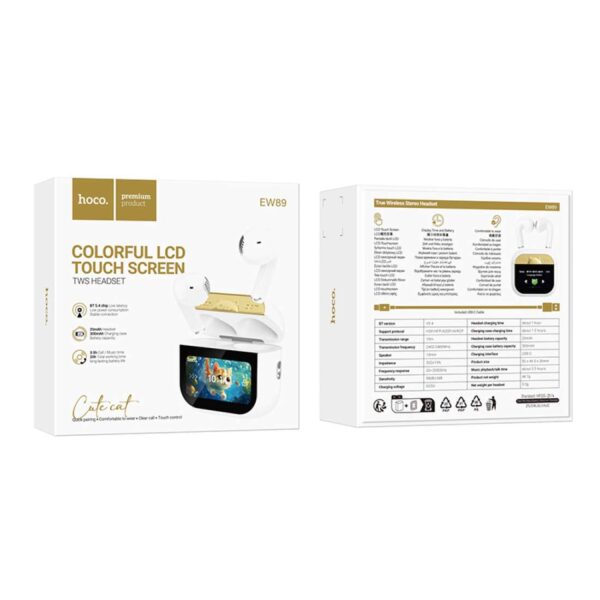 HOCO EW89 KISSA TRUE WIRELESS TOUCH SCREEN BT HEADSET