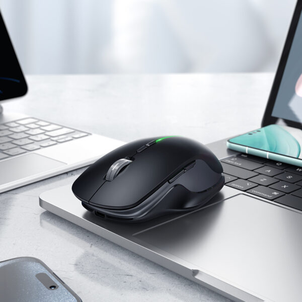 HOCO GM40 DIXON RGB DUAL-MODE WIRELESS MOUSE(RECHARGEABLE VERSION)BLACK