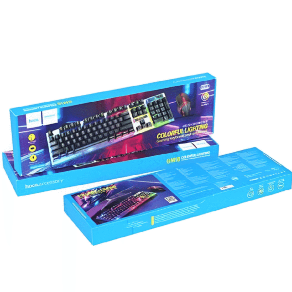 HOCO GM18 LUMINOUS GAMING KEYBOARD AND MOUSE SET (ENGLISH VERSION)