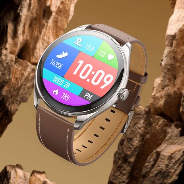 HOCO Y22 AMOLED SMART SPORTS WATCH (CALL VERSION) SILVER - Image 4