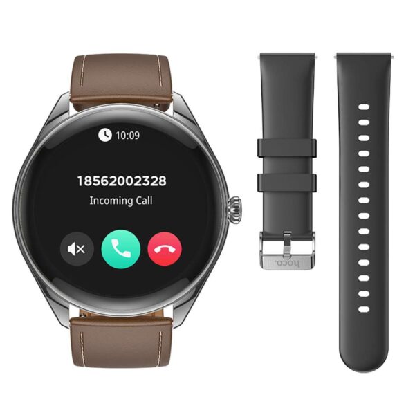 HOCO Y22 AMOLED SMART SPORTS WATCH (CALL VERSION) SILVER - Image 2