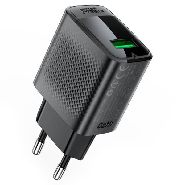 ACEFAST A90 QC18W GAN SINGLE USB-A CHARGER SET (P3) (EU)