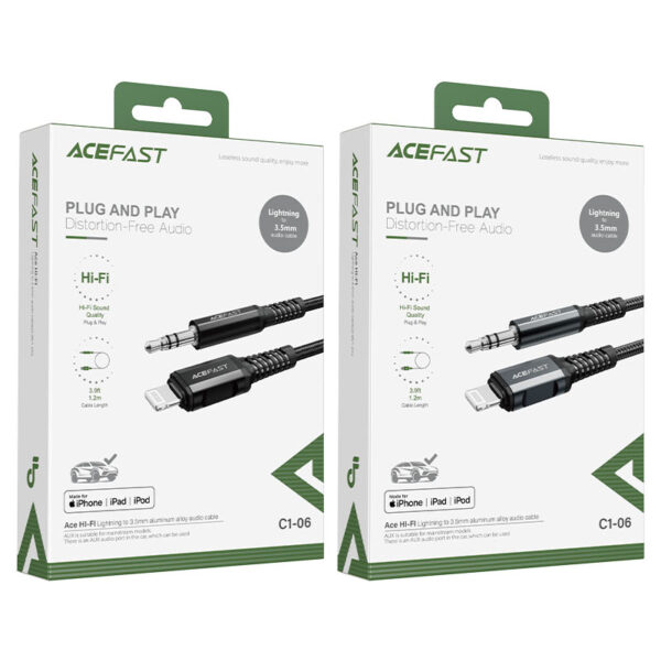 ACEFAST C1-06 LIGHTNING TO 3.5 MM ALUMINUM ALLOY AUDIO CABLE - Image 3