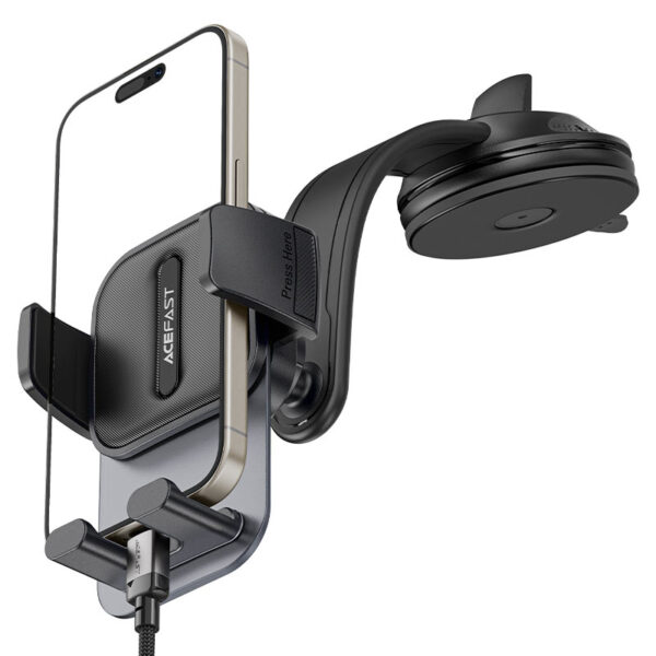 ACEFAST D26 PRESS TYPE CAR HOLDER FOR DASHBOARD BLACK