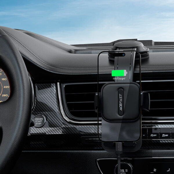 ACEFAST D26 PRESS TYPE CAR HOLDER FOR DASHBOARD BLACK - Image 5