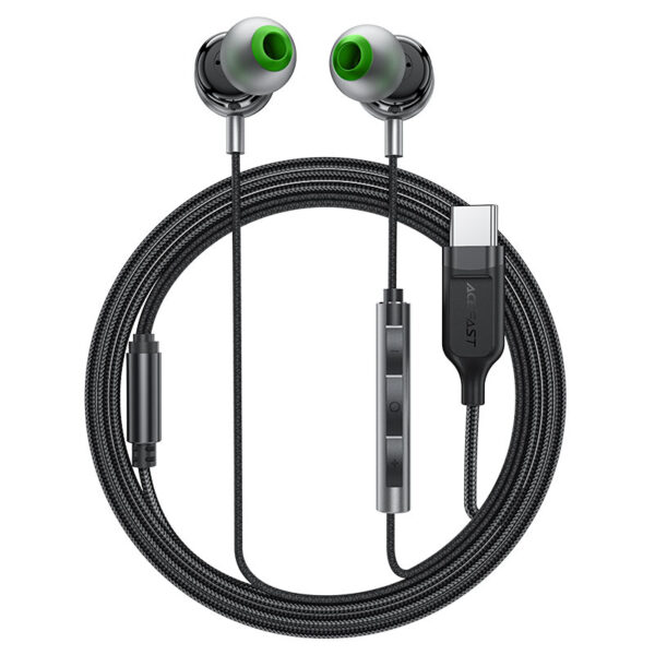 ACEFAST L5 USB-C IN-EAR WIRED EARPHONES WITH MIC BLACK