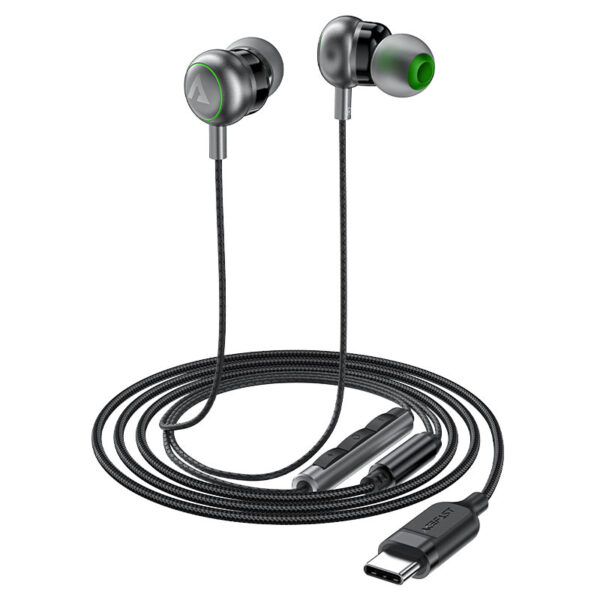 ACEFAST L5 USB-C IN-EAR WIRED EARPHONES WITH MIC BLACK - Image 2