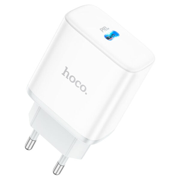 HOCO C104A STAGE SINGLE PORT PD20W CHARGER (EU) - Image 4