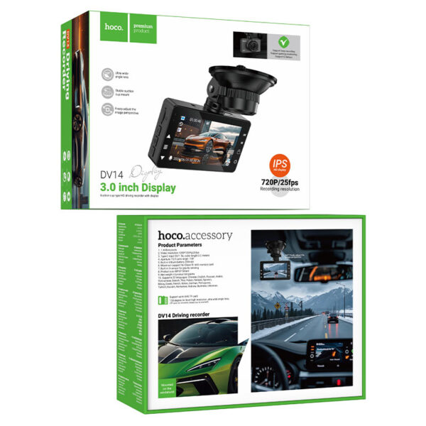 HOCO DV14 3-INCH SCREEN DISPLAY DRIVING RECORDER(720P) - Image 4