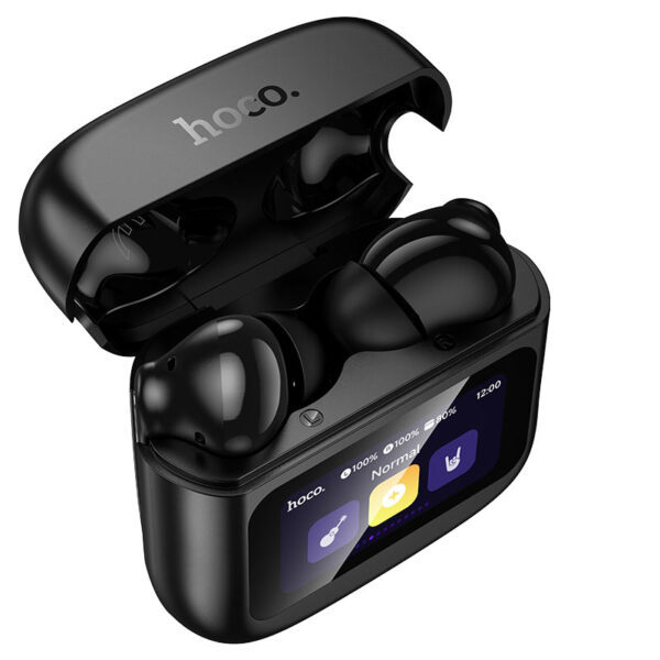 HOCO EQ14 COOL COLOR TRUE WIRELESS BT HEADSET WITH TOUCH SCREEN BLACK - Image 4
