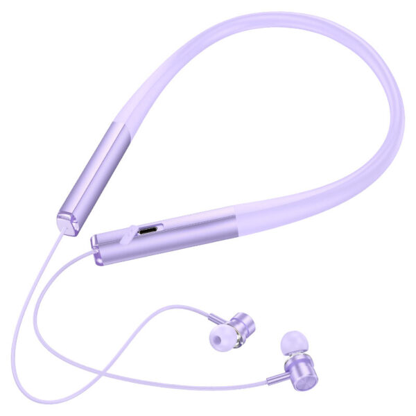 HOCO ES71 PLATINUM NECK-MOUNTED BT HEADSET PURPLE - Image 3
