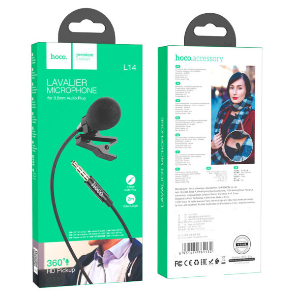 HOCO L14 3.5 LAVALIER MICROPHONE - Image 5