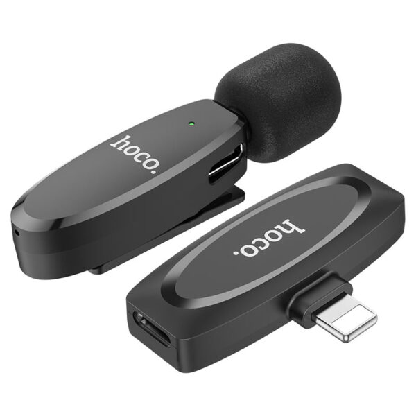 HOCO L15 IP CRYSTAL LAVALIER WIRELESS DIGITAL MICROPHONE - Image 4