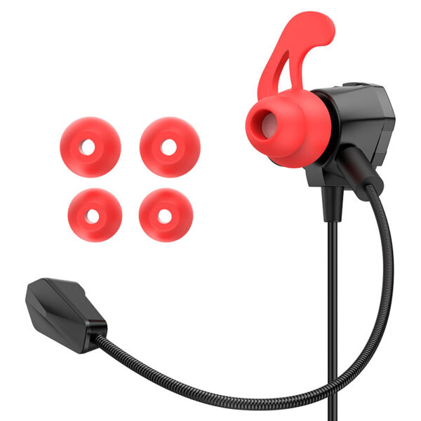 HOCO M105 SHARP WIRE CONTROL GAMING EARPHONES WITH MICROPHONE - Image 4
