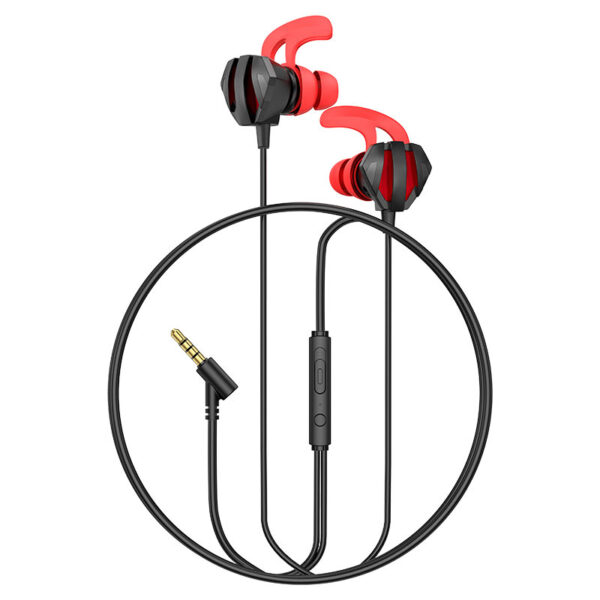 HOCO M105 SHARP WIRE CONTROL GAMING EARPHONES WITH MICROPHONE