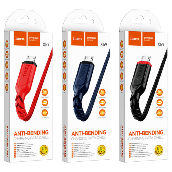 HOCO X59 VICTORY CHARGING DATA CABLE IP (L=1M) - Image 2