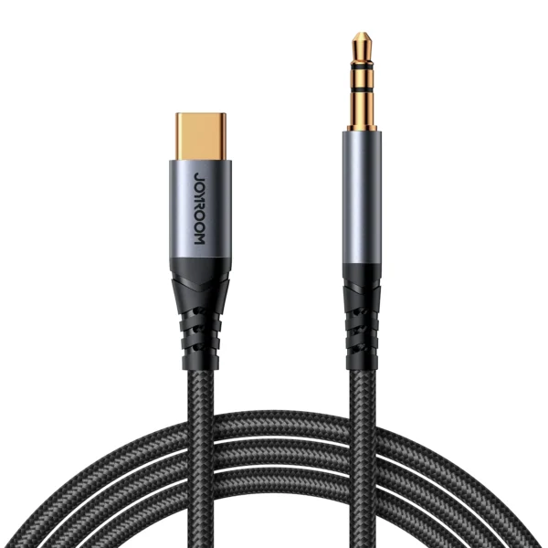 JOYROOM SY-A07 AUDIO-TRANSFER SERIES AUX AUDIO CABLE (TYPE-C TO 3.5 MM ) 1.2M-BLACK