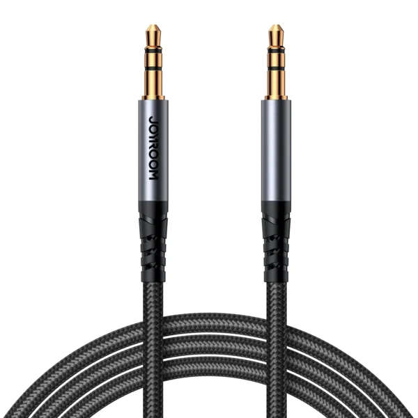 JOYROOM SY-A08 AUDIO-TRANSFER SERIES AUX AUDIO CABLE (3.5 MM MALE TO 3.5 MM MALE ) 1.2M-BLACK