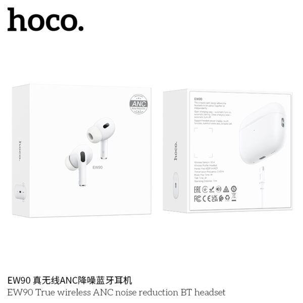 HOCO EW90 TRUE WIRELESS ANC NOISE REDUCTION BT HEADSET - Image 3