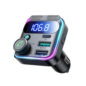 Joyroom JR-CCB01 Dual-Mic Car Wireless FM Transmitter Black