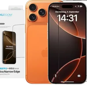 Kuzoom 10 in 1 Tempered Glass iPhone 17 Pro with Package